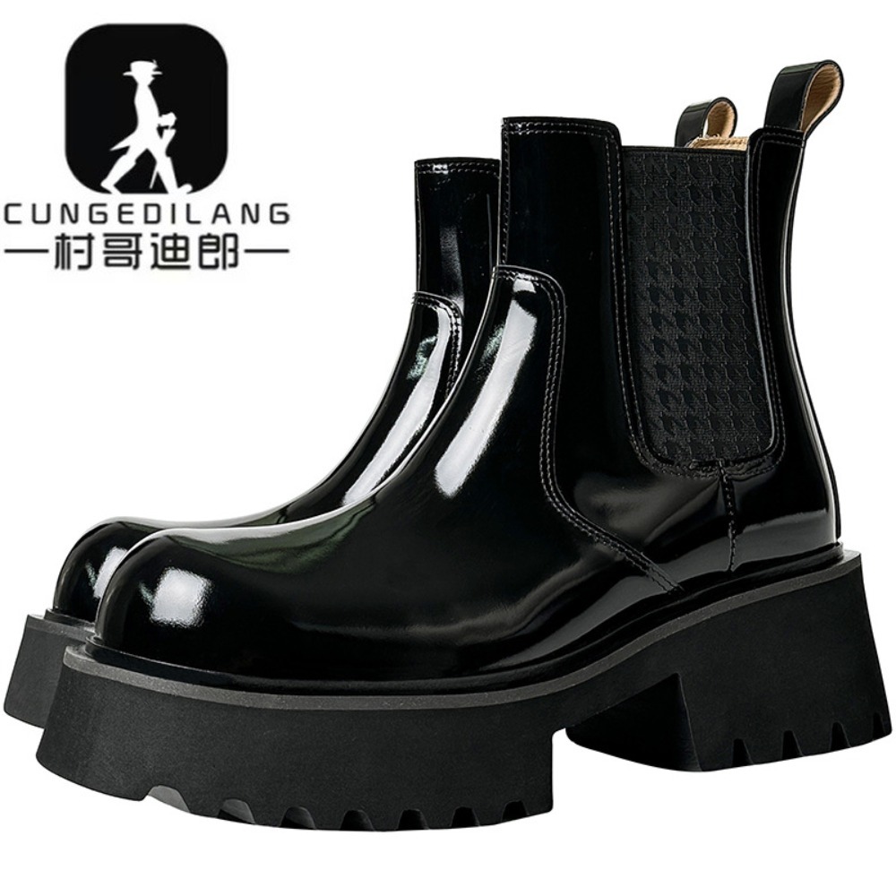 Men'S Shoes With Height Increase - Bottes Chelsea pour hommes, modèle d’hiver,
