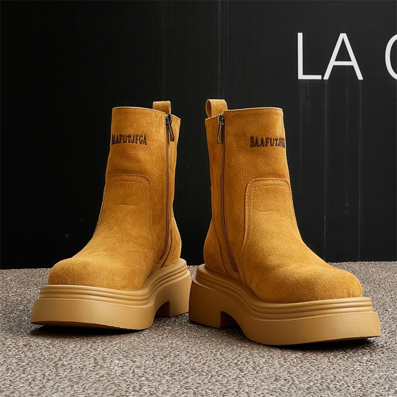 Bottes courtes rétro d'hiver p - Men'S Shoes Increase Height avis et prix