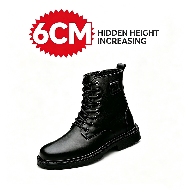 Bottes en cuir pour hommes, ha - Men'S Shoes With Height Increase avis et prix