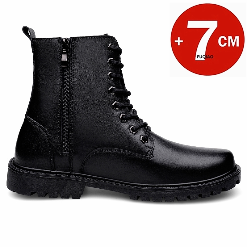Bottes en cuir pour hommes, ha - Men'S Shoes With Height Increase avis et prix